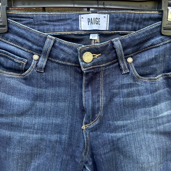 Paige Classic Blue Denim Jeans - Picture 2 of 3